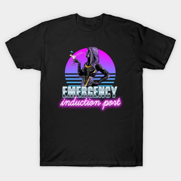 Emergency Induction Port T-Shirt by aparttimeturtle